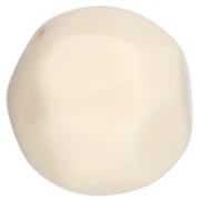 Cuentas de resina opacas facetadas irregulares redondas de 14 mm - Crudo x1