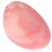 Cuentas irregulares 13.5x9 mm en resina opaca - Coral jaspeado x8
