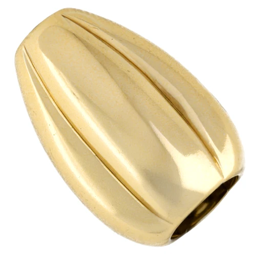 Cuenta de resina de oliva 17x12 mm - Oro x1
