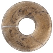 Colgante donuts resina 21 mm - Bronce jaspeado x1