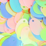 Surtido de Lentejuelas ovaladas 13x9 mm Multicolor Pastel irisado x10g|raw }}