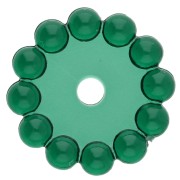 Verde oscuro - Cuentas redondas 10 mm con bolitas de resina transparente - Verde oscuro x10 Cuentas redondas 10 mm con bolitas de resina transparente - Verde oscuro x10