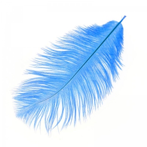 Pluma de avestruz 15-20 cm Light Sapphire x1