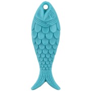 Turquesa - Colgante pez resina 27x9 mm - Turquesa x1 Colgante pez resina 27x9 mm - Turquesa x1