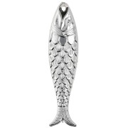 Colgante pez 48x11,5 mm en resina - Plata x1
