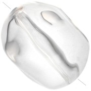 Crystal - Cuenta irregular 25x20 mm en resina transparente - Cristal x1 Cuenta irregular 25x20 mm en resina transparente - Cristal x1
