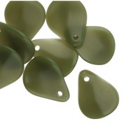 14x10.5 mm pétalos de flor curvados en resina - Caqui x8