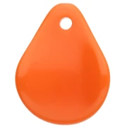 Pétalos de flor curvados 14x10,5 mm en resina - Naranja x8