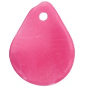 Lentejuelas con forma de pétalos de flor curvados, de 14 x 10,5 mm, de resina - Burdeos, 8 unidades