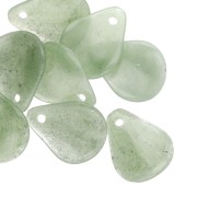 Pétalos de flor curvados 14x10,5 mm en resina - Liquen jaspeado x8