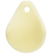Pétalos de flor curvados 14x10,5 mm en resina - Amarillo pálido x8
