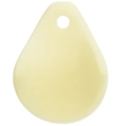 Pétalos de flor curvados 14x10,5 mm en resina - Amarillo pálido x8
