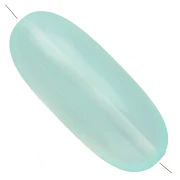 Cuenta con forma de oliva 34x14 mm en resina transparente - Verde agua x1