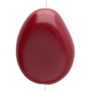 Cuentas - Cuenta de resina opaca irregular plana 22x17 mm - Burdeos x1 Cuenta de resina opaca irregular plana 22x17 mm - Burdeos x1