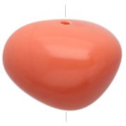 Rose Corail - Cuentas tipo nugget de resina opaca, 12 x 15 mm - Rosa coral, 6 unidades Cuentas tipo nugget de resina opaca, 12 x 15 mm - Rosa coral, 6 unidades