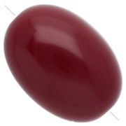 Cuenta con forma de oliva de 21 x 15 mm de resina opaca - Burdeos x1