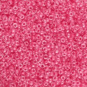 Cuentas Rocalla Miyuki 15/0 208 - Cristal con ribete rosa carnación x8 g|raw }}