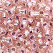 Cuentas Rocalla Miyuki 6/0 1023 - Silver Lined Light Blush AB x8 g