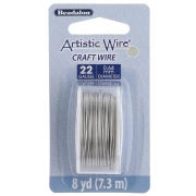 Hilo redondo de 0,64 mm Artistic Wire - Acero inoxidable 304 x 7,3 m
