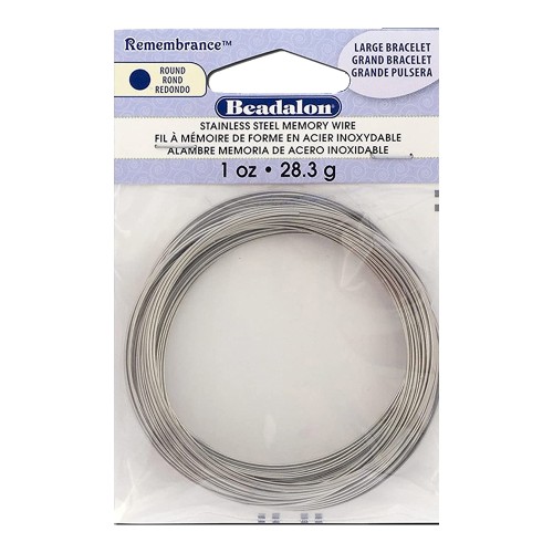 Pulsera «Memoria» de 44 a 57 mm - Acero inoxidable x75 vueltas