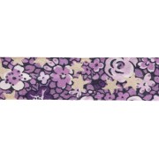 Cinta al bies de tela Liberty - Emma and Georgina - Violeta - Lila x 1 m