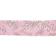 Cinta al bies de tela Liberty - Capel - Rosa - Nude x 1 m