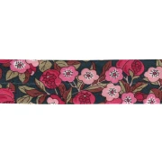Cinta al bies de tela Liberty - Nectar - Azul noche - Verde - Rojo x 1 m