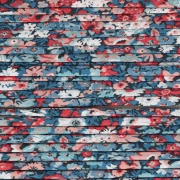 Cordón de tela Liberty - Thorpe Hill - Azul - Rojo - Blanco x 1 m