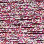 Cordón de tela Liberty - Emma and Georgina - Blanco - Rosa - Morado x 1 m