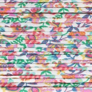 Blanco - Cordón de tela Liberty - Phoebe - Verde - Naranja - Rosa x 1 m Cordón de tela Liberty - Phoebe - Verde - Naranja - Rosa x 1 m