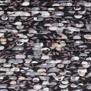 Cordón de tela Liberty - Wiltshire - Marrón oscuro - Gris topo - Gris x 1 m