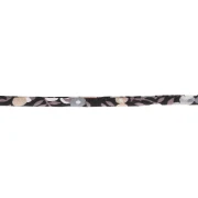 Cordón de tela Liberty - Wiltshire - Marrón oscuro - Gris topo - Gris x 1 m