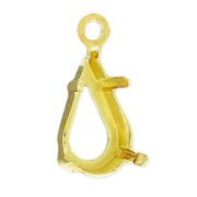 Engaste colgante PureCrystal 4300/4328 10x6 mm dorado x1|raw }}