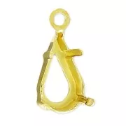 Engaste colgante PureCrystal 4300/4328 10x6 mm dorado x1