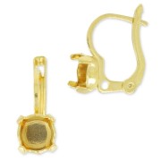 Ganchos cerrados soporte cabuchón 1028/1088 6 mm Dorado con oro finox2