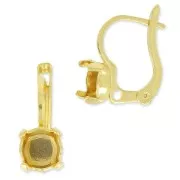 Ganchos cerrados soporte cabuchón 1028/1088 6 mm Dorado con oro finox2