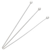 Clavos de cabeza redonda 50 x 0,8 mm — cabeza del clavo de 2,5 mm — Plata 925 x 5|raw }}