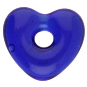 Colgante corazón 14x15 mm cristal translúcido - Azul Oscuro x1|raw }}