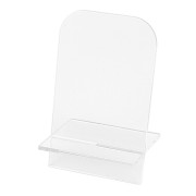 Tarjetero de acrílico de 12 x 7 cm - soporte para tarjetas de visita - Transparente x1
