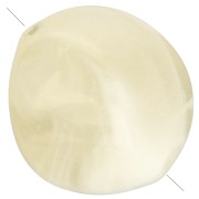 Cuentas acrílicas irregulares 15x14 mm - Beige jaspeado x10