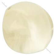 Cuentas acrílicas irregulares 15x14 mm - Beige jaspeado x10