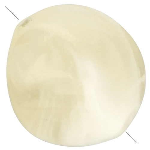Cuentas acrílicas irregulares 15x14 mm - Beige jaspeado x10
