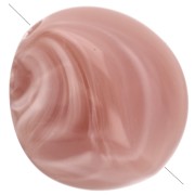 Cuentas acrílicas irregulares 15x14 mm - Rosa viejo jaspeado x10