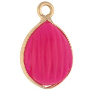 17x11 mm gema Dorada - Calcedonia rosa