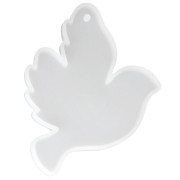 Molde de silicona para hacer un colgante con forma de paloma de 10 x 7,5 cm - Transparente x1