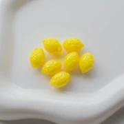 Cuenta acrílica opaca limón 13x9 mm - Amarillo x10