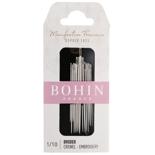 Agujas de bordar - Bohin - N.º 1/10 x 15