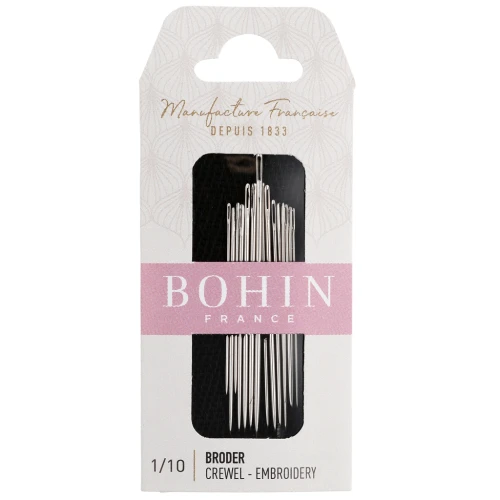 Agujas de bordar - Bohin - N.º 1/10 x15