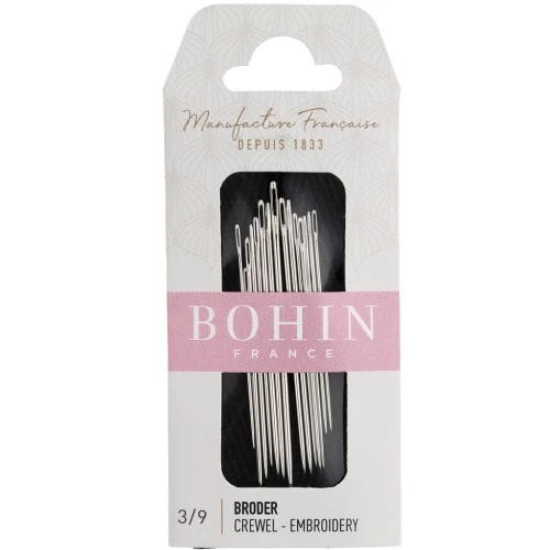 Agujas de bordar - Bohin - N.º 3/9 x15