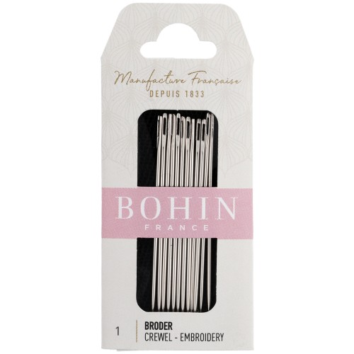 Agujas de bordar - Bohin - N.º 1 x 12